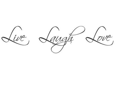 ♡ Live In Love Tattoo, Love Love Laugh Tattoo, Live Laugh Love Tattoo For Women, Live Love Laugh Tattoo, Live Laugh Love Tattoo, Jpg Tattoo, Laugh Tattoo, Golden Tattoo, Ig Grid