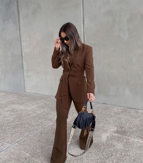 Brown groomsmen suits