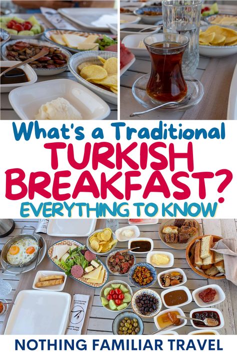 Breakfast in Turkey Turkish Food Traditional, Brunch Barcelona, Turkish Riviera, Breakfast Spread, Turkish Breakfast, Traditional Breakfast, Turkey Country, Cappadocia Turkey, Global Cuisine