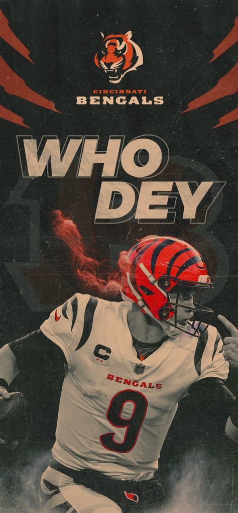 Who Dey Cincinnati Bengals, Cinncinati Bengals Wallpaper, Nfl Bengals Wallpaper, Joe Burrow Poster, Bengals Wallpaper Iphone, Joe Burrow Wallpaper Aesthetic, Bengals Poster, Cincinnati Bengals Wallpapers, Bengals Wallpaper