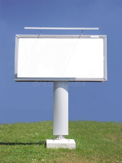 White blank billboard. Large blank billboard in the middle of grass field ready , #AFFILIATE, #Large, #middle, #billboard, #White, #blank #ad Old Billboard, Empty Billboard, Blank Billboard, Billboards New York, Highway Billboard, Grass Field, Stock Images, Stock Photos, White