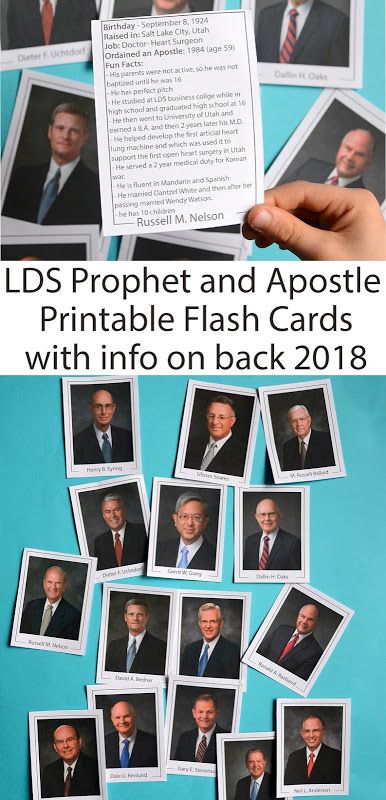 LDS prophet and apostle flashcards wth info 2018 printable Lds 12 Apostles Pictures, Lds Prophets Pictures, General Conference Printable, Lds Apostles, Conference Activities, General Conference Activities, Visiting Teaching Handouts, Conference Ideas, Follow The Prophet