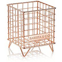 Barista & Co Pod Cage Coffee Capsule Holder, Electric Copper Nespresso Pod Holder, Nespresso Capsule Holder, Nespresso Coffee Capsules, Coffee Capsule Holder, Pod Storage, Coffee Urn, Coffee Pod Storage, Nespresso Pods, Capsule Holder