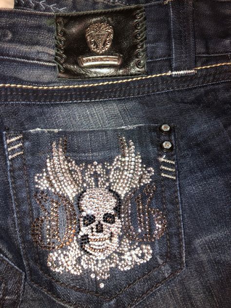 Rhinestone Clothes Y2k, Y2k Pants With Gems, Y2k Gem Pants, Y2k Jeans With Gems, Low Rise Rhinestone Jeans, Low Rise Bling Jeans, Y2k Rhinestone, Bedazzled Jeans, Rhinestone Jeans