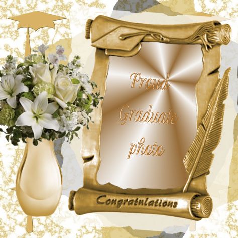 Congratulations Photo Frame, Congratulations Frame, Graduation Frames, Congratulations Pictures, Lilies And Roses, Congratulations Photos, Graduation Frame, Graduation Congratulations, Gold Picture Frame