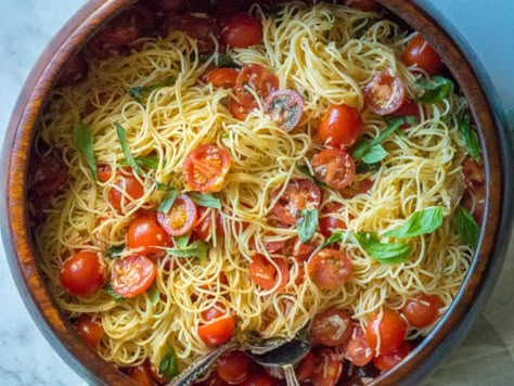 Ina Garten’s Summer Garden Pasta | 12 Tomatoes Ina Garten Pasta Salad, Summer Garden Pasta, Pasta With Tomatoes, Summer Pasta Dishes, Garden Pasta, Ina Garten Recipes, Summer Pasta Salad, 12 Tomatoes, Cabbage Recipes