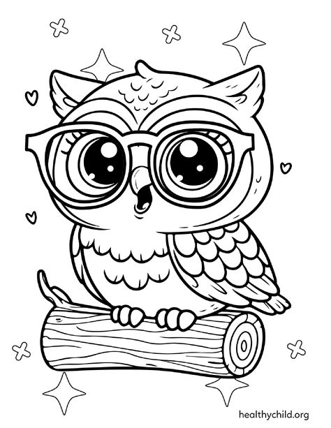 This giggly owl with big glasses is too cute to miss! A fun and engaging coloring page for kids, this free printable PDF will entertain and inspire. Download now for an exciting creative activity! Free Coloring Pages Printables For Kids, Free Printable Coloring Pages For Kids, Cute Coloring Pages Free Printable, Animal Coloring Pages Free Printable, Inkleur Prente, Diy Coloring Book, Kids Colouring Printables, Free Animal Coloring Pages, Free Coloring Pages Printables