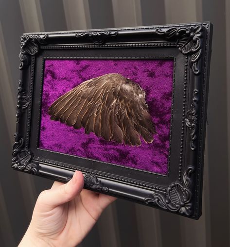 Taxidermy Aesthetic, Birds Sparrow, Fest Decor, Gothic Frame, Bird Bones, Oddities Decor, Bird Taxidermy, Gothic Artwork, Fantasy Fest