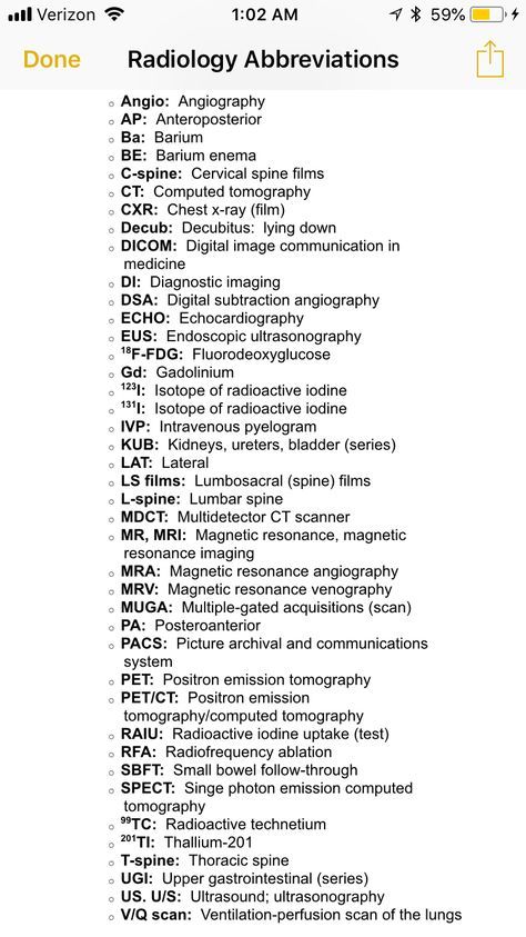 Radiology abbreviations. Radiology Technician Student, Radiology Dental, Radiology Student Study, Radiology Notes, Rad Tech Student, Radiology Humor, Radiologic Technology, Radioactive Iodine, Radiology Student