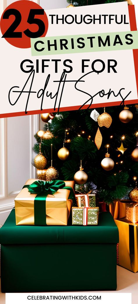 Stumped on what to get your grown son for Christmas? We've got you covered! Check out these 25 thoughtful and unique gift ideas that will make him feel appreciated and loved. From practical gadgets to personalized treasures, there's something here for every style and interest. Click the link for the ultimate gift guide for your grown son this holiday season! #ChristmasGifts #GiftIdeas Christmas Gifts For Mom From Son, Newlywed Christmas Gift, Christmas Gifts For Adult Son, Practical Christmas Gifts For Adults, Adult Children Christmas Gift Ideas, Gifts For Adult Son, Christmas Gifts For Son, Practical Christmas Gift, Gifts For Son