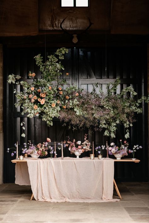 Pink Gypsophila, Hanging Flowers Wedding, Floral Cloud, Hanging Florals, Wedding Flowers Spring, Hanging Installation, English Uk, Floral Design Wedding, Grass Wall