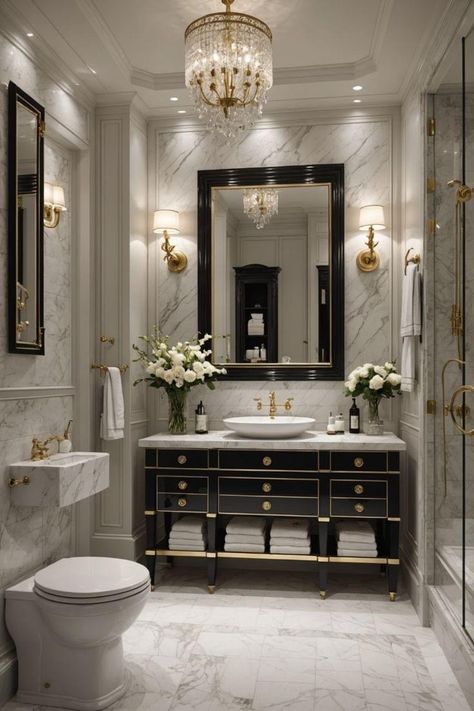 Elegant Bathroom Design, Bathrooms Luxury, Freestanding Tubs, Modern Bathroom Remodel, Bath Redo, Bathroom Decor Luxury, Washroom Design, Bathroom Design Inspiration, Classic Bathroom