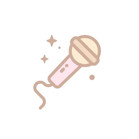 microphone icon Sanrio Microphone, Microphone Aesthetic Drawing, Cute Notion Icons Png, Microphone Icon Aesthetic, Cute Pintrest Icon, Kawaii Microphone, Cute Music Icon, Microphone Doodle, Free Happy Planner Printables