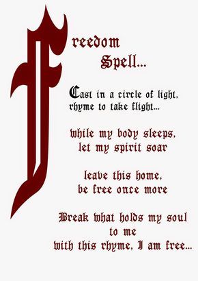 Book Of Shadows Pages: Freedom Spell Halloween Spell Book, Book Of Shadows Pages, Witchcraft Spells For Beginners, Charmed Book Of Shadows, Spells For Beginners, Magic Spell Book, Grimoire Book, Under Your Spell, Magick Spells