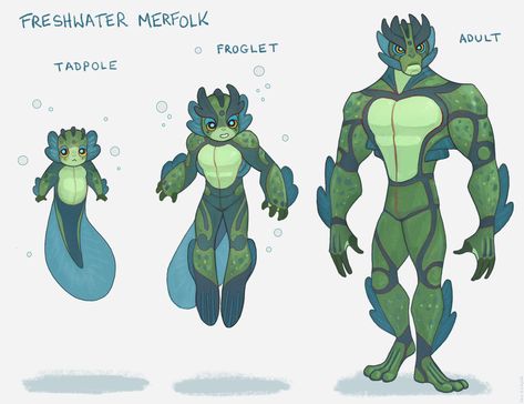 Nor on Twitter: "so what if freshwater merfolk were like frogs instead of fish and just eventually grew out of their tails? a thought 🐸… https://t.co/yTaxbsQCxS" Water Alien Character Design, Amphibian Creature Design, Aquatic Alien Concept Art, Amphibian Character Design, Amphibian Humanoid, Aliens Character Design, Water Oc Male, Aquatic Character Design, Alien Character Design Male