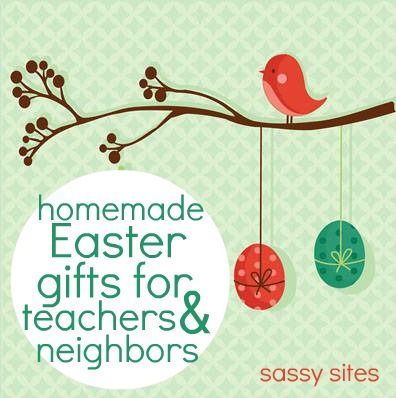 TONS of ideas for homemade Easter gifts for teachers and neighbors! Easter Gift For Neighbor, Daycare Teacher Easter Gifts, Easter Gifts For Neighbors, Easter Gifts For Teachers Diy, Easter Neighbor Gifts, Easter Gifts For Students From Teacher, Homemade Easter Gifts, Easter Presents, Easter Bunny Decorations