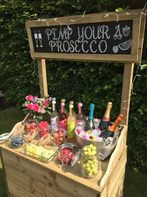 Pimp Your Prosecco Bar, Prosecco Wedding, Pimp Your Prosecco, Prosecco Bar, Drink Stand, Brunch Decor, Fest Temaer, Wedding Place Settings, Pinterest Wedding