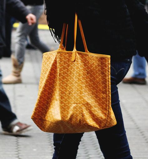 Goyard Yellow Mustard Yellow Goyard Tote, Yellow Goyard, 2022 Handbag, Goyard Tote Bag, Goyard Handbags, Goyard Tote, Dream Bag, Spooky Party, Nice Gifts