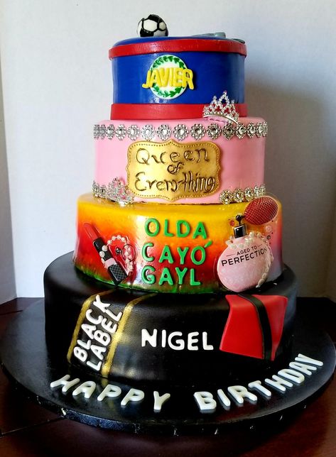 Multi Theme Cake, Themed Birthday Cakes, Theme Cake, 8th Grade, Custom Cakes, Themed Cakes, Birthday Cake, Cake, Birthday