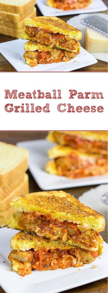 This Meatball Parm Grilled Cheese is pretty much spaghetti and meatballs...in sandwich form! Meatball Parm, Yummy Sandwiches, Cheese Stuffed Meatballs, Meatball Sandwich, Best Beef Recipes, Cold Sandwiches, Sandwich Shop, Best Cheese, Spaghetti And Meatballs