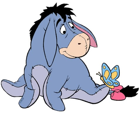 Eeyore Images, Eeyore Tattoo, Eeyore Quotes, Eeyore Pictures, Happy Birthday Clip, Inkscape Tutorials, Winnie The Pooh Pictures, Cute Winnie The Pooh, Winnie The Pooh Quotes