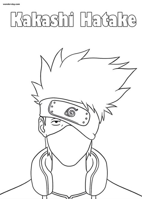 Kakashi Drawing Color, Kakashi Hatake Sketch, Coloring Pages Kirby, Coloring Pages Kuromi, Coloring Pages Japanese, Rick And Morty Coloring Pages, Coloring Pages Stitch, Rick And Morty Coloring, Coloring Pages Interior