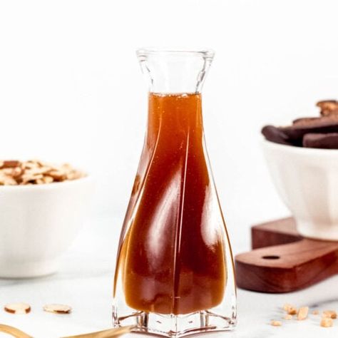 Toffee Nut Syrup - Feast + West Toffee Nut Syrup Recipe, Toffee Nut Latte, Hazelnut Extract, Homemade Coffee Syrup, How To Make Toffee, White Chocolate Syrup, Cinnamon Simple Syrup, Ice Caramel Macchiato, Homemade Toffee