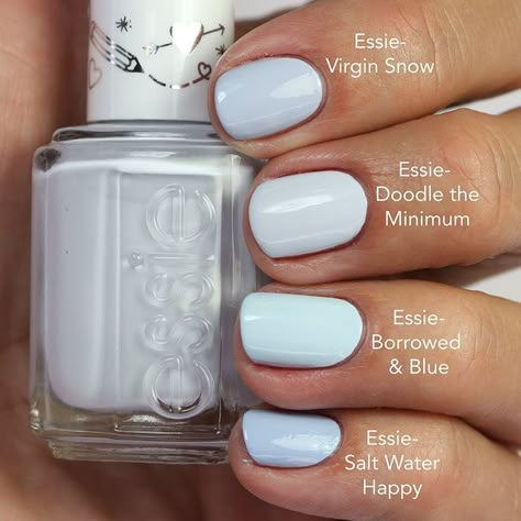 Aqua Nail Polish, Light Blue Nail Polish, Essie Nail Polish Colors, Light Nail Polish, Blue Nail Color, Essie Nail Colors, Aqua Nails, Baby Blue Nails, Wow Nails