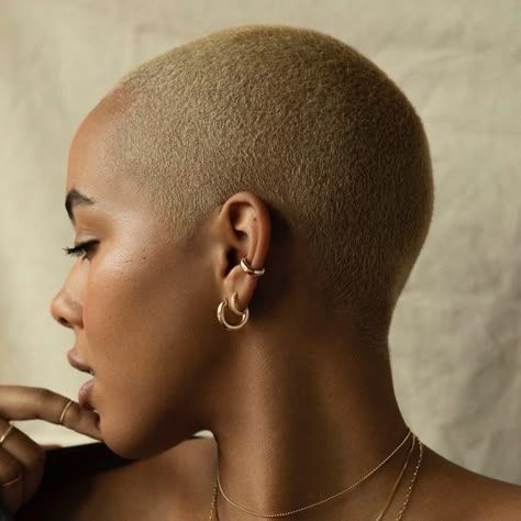 Shaved Blonde, Short Platinum Blonde Hair, Short Dyed Hair, Shaved Hair Women, Brush Cut, Shaved Hair Cuts, Short Shaved Hairstyles, Shaved Hair Designs, Cobbled Streets