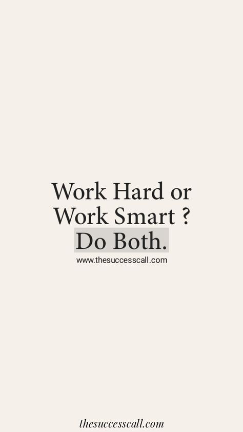 Most people question this, whether smart work is important or hard work. The answer is you have to have smart strategies while also working hard. I learned this from garyvee Q4 Goals, Smart People Quotes, Work Smart Not Hard, Working Smart, Motivational Letter, Looks Quotes, Motivation Study, Smart Work, Medical School Essentials