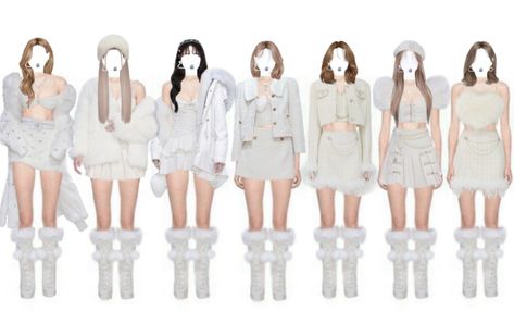 Girl Group Outfits, Bff Matching Outfits, Group Outfits, Korean Fashion Kpop, Streetwear Girl, Preformance Outfits, Fantasy Dress, Kpop Fashion Outfits, Performance Outfit