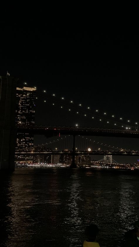 nighttime sunset nyc pier seaport brooklyn bridge aesthetic Brooklyn Bridge Aesthetic, Brooklyn Core, Nyc Pier, Nyc Aesthetic Night, Dark Aesthic, Y2k Things, Bridge Aesthetic, Sunset Nyc, Aesthetic Core