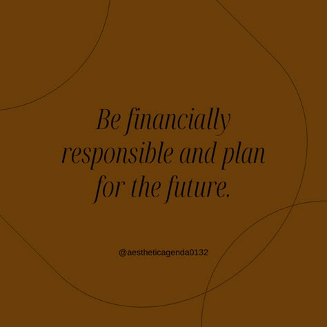 Finance Management Aesthetic, Financial Responsibility Aesthetic, Money Management Aesthetic, Finances Aesthetic Vision Board, Financially Stable Aesthetic, Aesthetic Confidence, Agenda Quotes, Aesthetic Agenda, Selflove Aesthetic