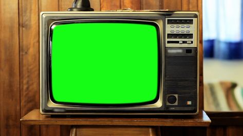 Tv Green Screen, Chroma Screen, Gif Design, Antique Background, Neon Background, Tipografi 3d, Tv Vintage, Vintage Television, Television Set