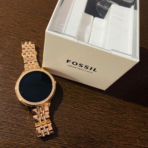 COPY - - I m selling my 1 year old smartwatch fossil 5E Fossil Smartwatch Women, Fossil Women Watches, Stylish Watches For Women Classy, Fossil Smart Watch Women, Latest Watches For Women, Trending Watches For Women, Watch Women's Classy, Watches For Women Classy, Rado Watches Women