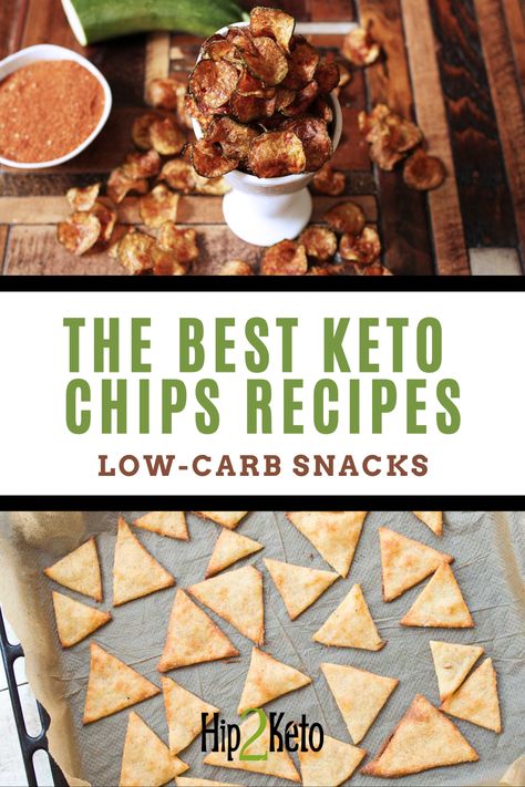 Check out of keto chips recipes - from homemade keto tortilla chips to low-carb chip options. These low-carb chips are the best keto snacks! Hip2keto Recipes, Keto Chips Recipes, Keto Tortilla Chips, Keto Tortilla, Best Keto Snacks, Chips Recipes, Keto Chips, Chip Recipes, Low Carb Chips