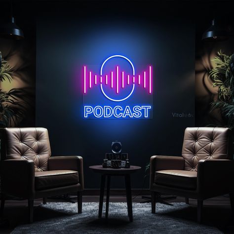 Light Up your space with our Podcast Neon Sign and Microphone LED Light, the perfect addition for recording studios, radio stations, and home studios. This neon art piece serves as a unique decor element, adding a Charming and creative touch to your environment. Ideal for use in homes, parties, and business settings, this sign makes a memorable gift for friends, family, or fellow podcasters. Purpose of Use: Home decoration Party ambiance Business decor A thoughtful gift for family, friends, or podcast enthusiasts ✨ Features: Handmade, user-friendly, and eye-catching Durable and suitable for dark environments Versatile for any event and perfect for room or wall decor 🎨 Available Colors: Warm White, White, Yellow, Golden, Orange, Blue, Ice Blue, Green, Pink, Red, Purple, Teal 🔧 Materials: Home Studio Decor, Studio Room Design, Studio Wall Decor, Podcast Setup, Podcast Studio, Music Club, Studio Wall, Business Decor, Studio Room