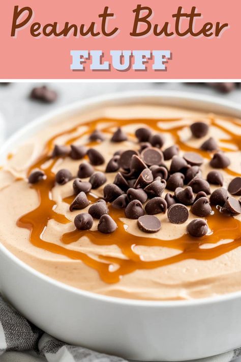 Peanut Butter Fluff - Insanely Good Chocolate Peanut Butter Fluff, Peanut Butter Fluff Bars, Peanut Butter Fluff Dip, Peanut Butter Lush, Recipes With Peanut Butter, Low Calorie Peanut Butter, Peanut Butter Fluff, Fluff Recipes, Jif Peanut Butter