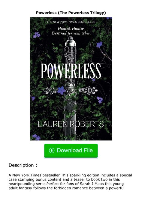 (❤️pdf)full✔download Powerless (The Powerless Trilogy) Powerless Pdf Download, Powerless Pdf, Powerless Book, Powerless Trilogy, Internal Communications, Quick Reads, Pdf Books Download, Digital Book, Science Education