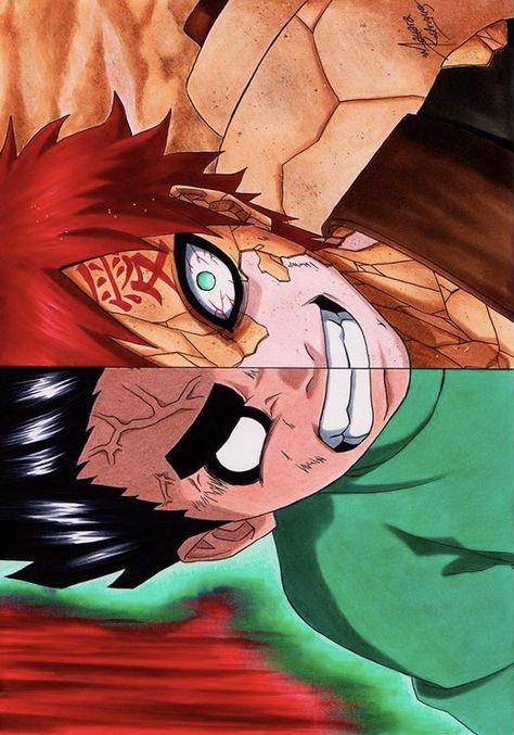 Lee Vs Gaara, Lee X Gaara, Kawaii Drawing, Edit Wallpaper, Cosplay Kawaii, Naruto Cosplay, Rock Lee, Manga Art, Cute Love