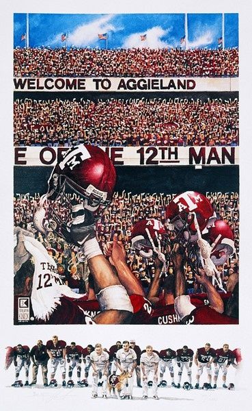 Aggies Bar Events, A&m Football, Aggie Football, Kyle Field, Gig Em Aggies, Art Framing, Football Photography, Texas Aggies, College Football Teams