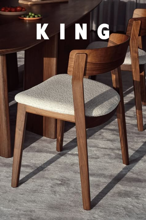 Elegant Dining Chairs Modern, Dining Chair Minimalist, Dining Chair Aesthetic, Minimalist Dining Chairs, Dining Chairs Comfortable, Dinning Chairs Wooden Modern, Simple Dining Chair Design, Modern Contemporary Dining Chairs, Wooden Chair Design For Dining Table