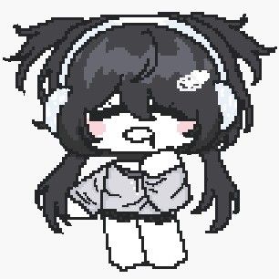 Pixel Art, Black Hair, Avatar, Songs, Hair, Anime, White, Black, Art