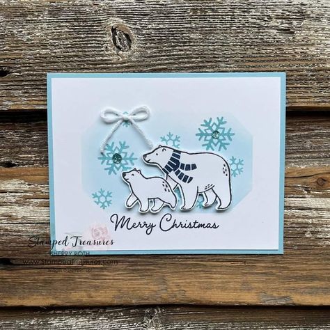 Su Beary Cute, Su Beary Cute Cards, Stampin Up Beary Cute Cards, Cute Card Ideas, Polar Bear Christmas Cards, Childrens Christmas Cards, Beary Christmas, Beary Cute, Moose Deer