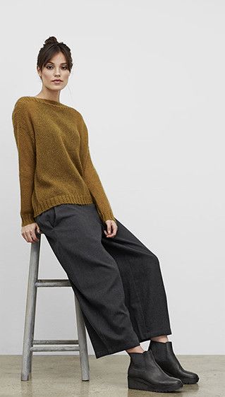 Free Standard Shipping $250+ Shop Women's Fashion - EILEEN FISHER Eileen Fisher Style, Elegant Clothing, Minimal Chic, 가을 패션, Womens Casual Outfits, Fall Looks, Elegant Outfit, Minimal Fashion, Eileen Fisher