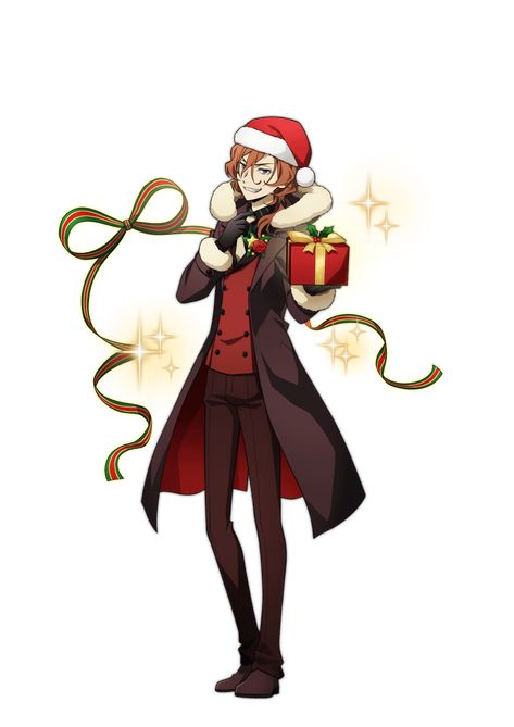 Mayoi Inu Kaikitan, Nakahara Chuuya, Anime Christmas, Special Images, Chuuya Nakahara, Dog Wallpaper, Christmas Characters, Bongou Stray Dogs, Stray Dogs Anime