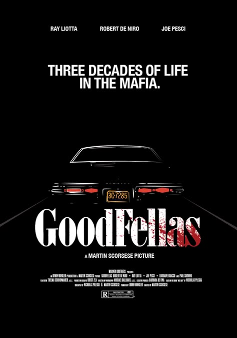 GOODFELLAS Goodfellas Movie, Goodfellas 1990, Good Fellas, Gangster Movies, Film Posters Art, Film Poster Design, I Love Cinema, Classic Movie Posters, Worst Movies