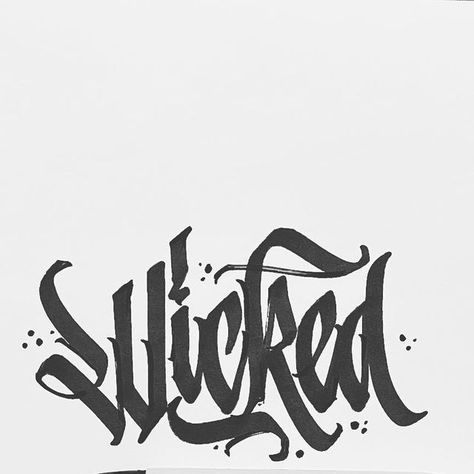 Rodney⚡️Ibarra on Instagram: "Wicked." Word Tattoo, Wicked Tattoos, Lettering Tattoo, Sketchbook Art, Word Tattoos, Tattoo Lettering, Sketchbook Art Inspiration, Art Drawings Sketches, Art Sketchbook