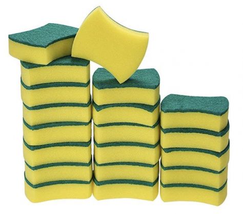 Gerobak Dorong, Garage Bathroom, Scrub Sponge, Kitchen Sponge, Kitchen Cleaning Supplies, Sponge Cleaning, Washing Dishes, Kitchen Dishes, Leather Furniture