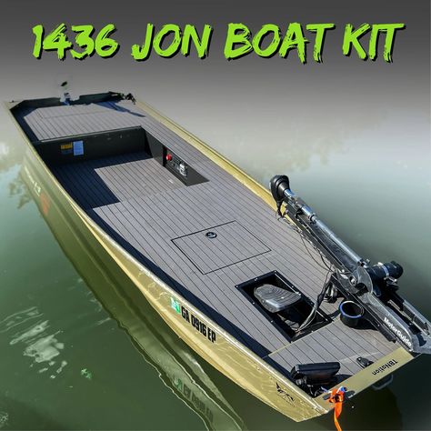 Mini Bass Boats, Bass Boat Ideas, Jon Boat Project, Boat Conversion, Aluminum Jon Boats, Jon Boat Modifications, Trolling Motor Mount, John Boats, Angler Kayak